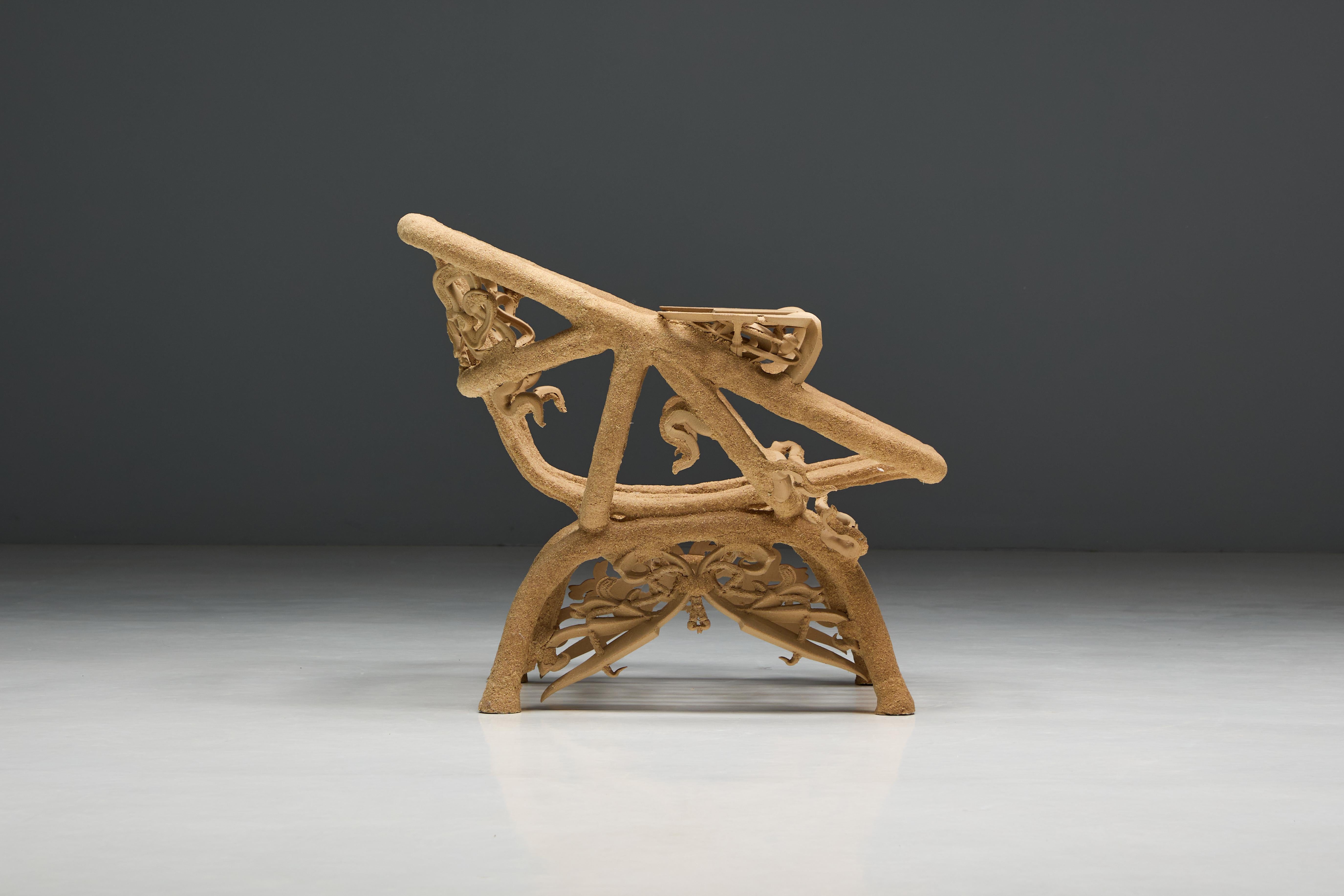Silla de madera con adornos 'Goo Lounge Chair', Schimmel & Schweikle en venta 4