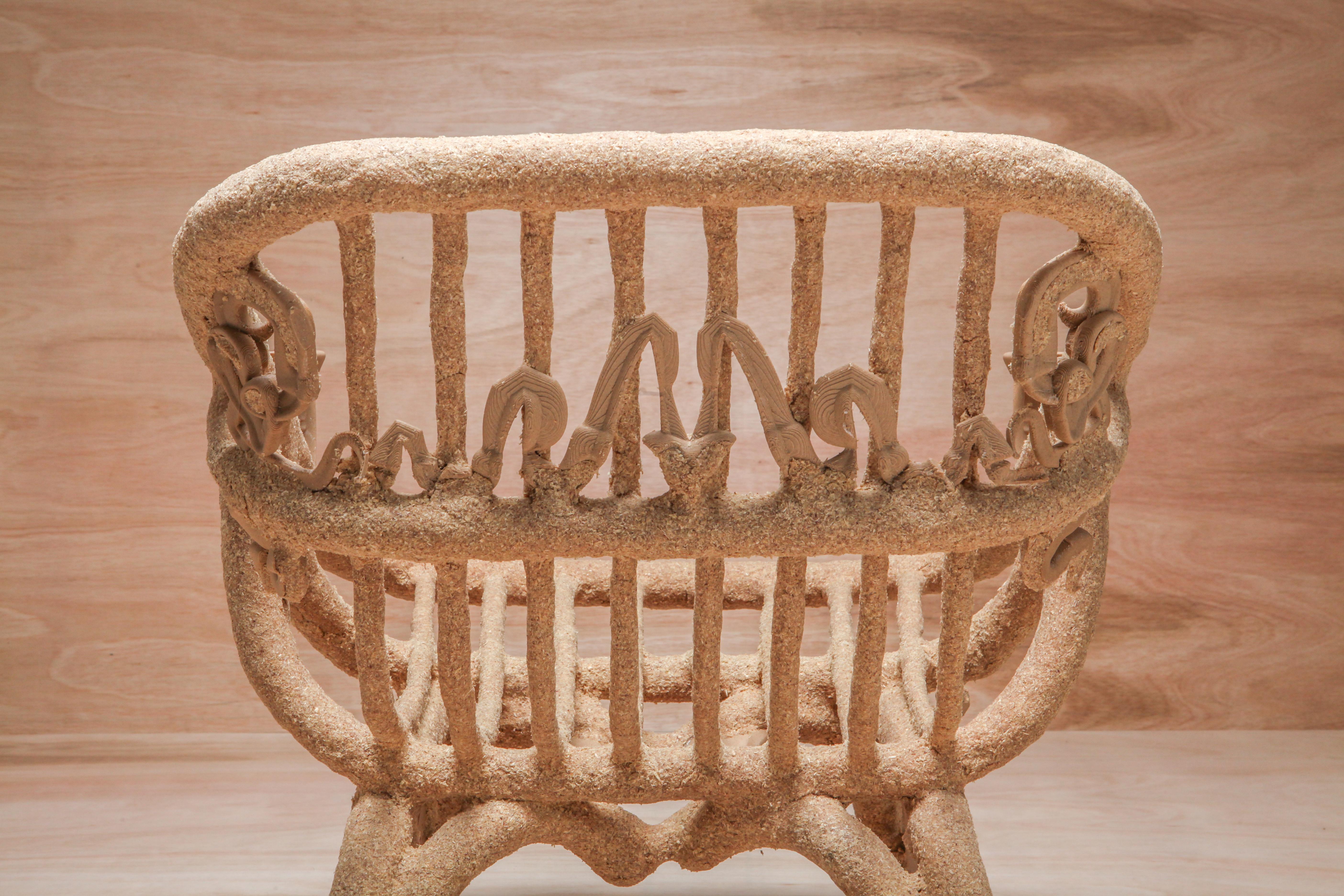 'Goo Lounge Chair' Wooden Chair with Ornamental Features, Schimmel & Schweikle 9