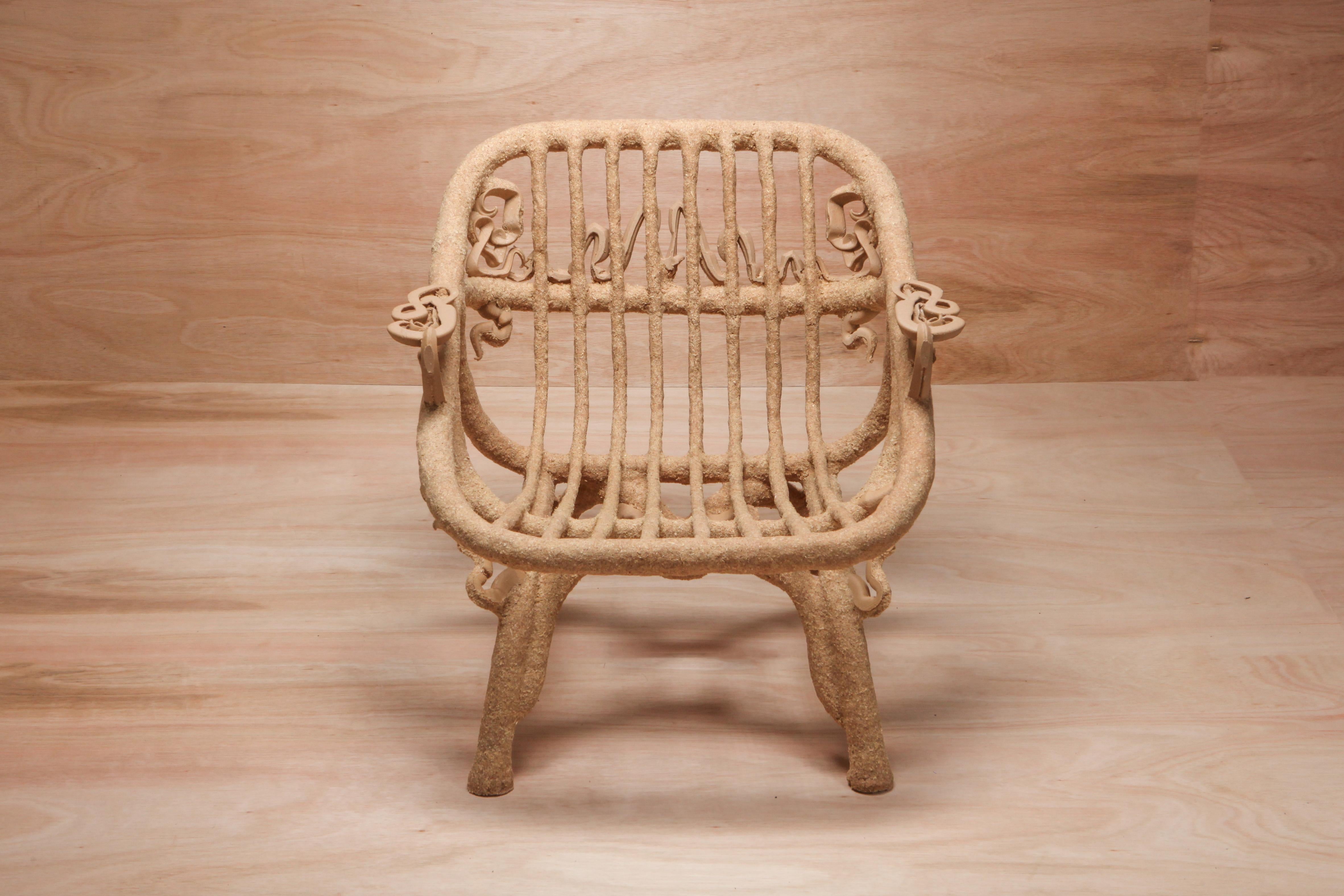 'Goo Lounge Chair' Wooden Chair with Ornamental Features, Schimmel & Schweikle 11