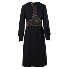 Goo Woog Vestido Negro Piedra Brillante - Años 10