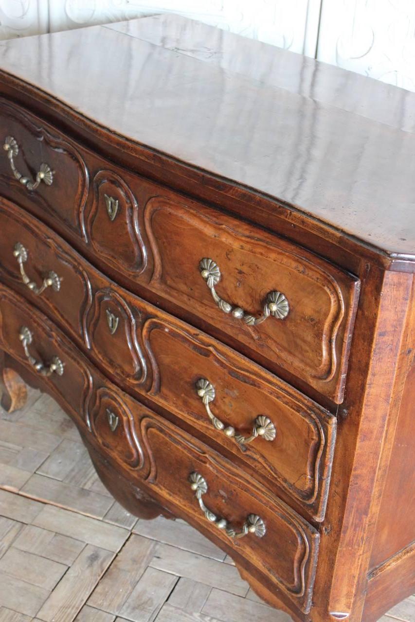 18th Century and Earlier Good 18th Century French Walnut Commode