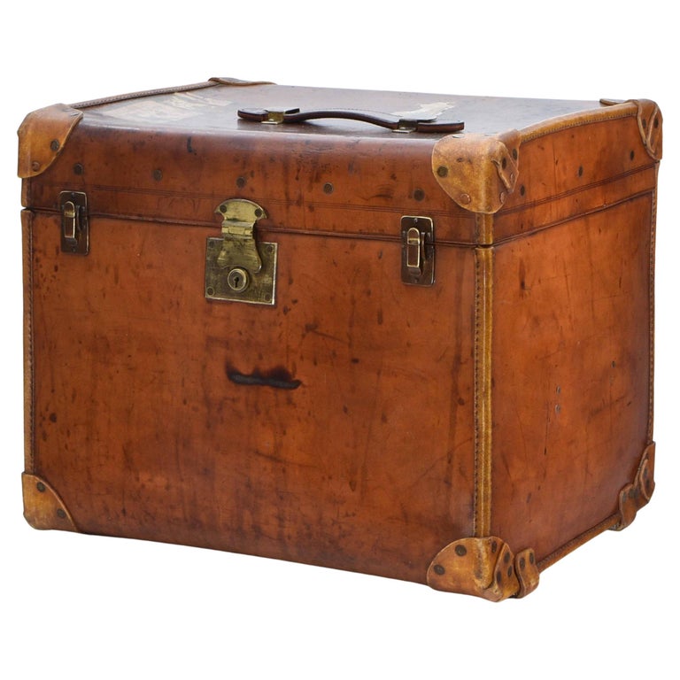 Antique Steamer Trunk by Innovation, 1930s at 1stDibs  steamer chest, steamer  trunk antique, antique steamer trunk with drawers and hangers