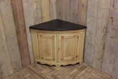 Good 19th Century Bleached Oak Corner Cupboard
