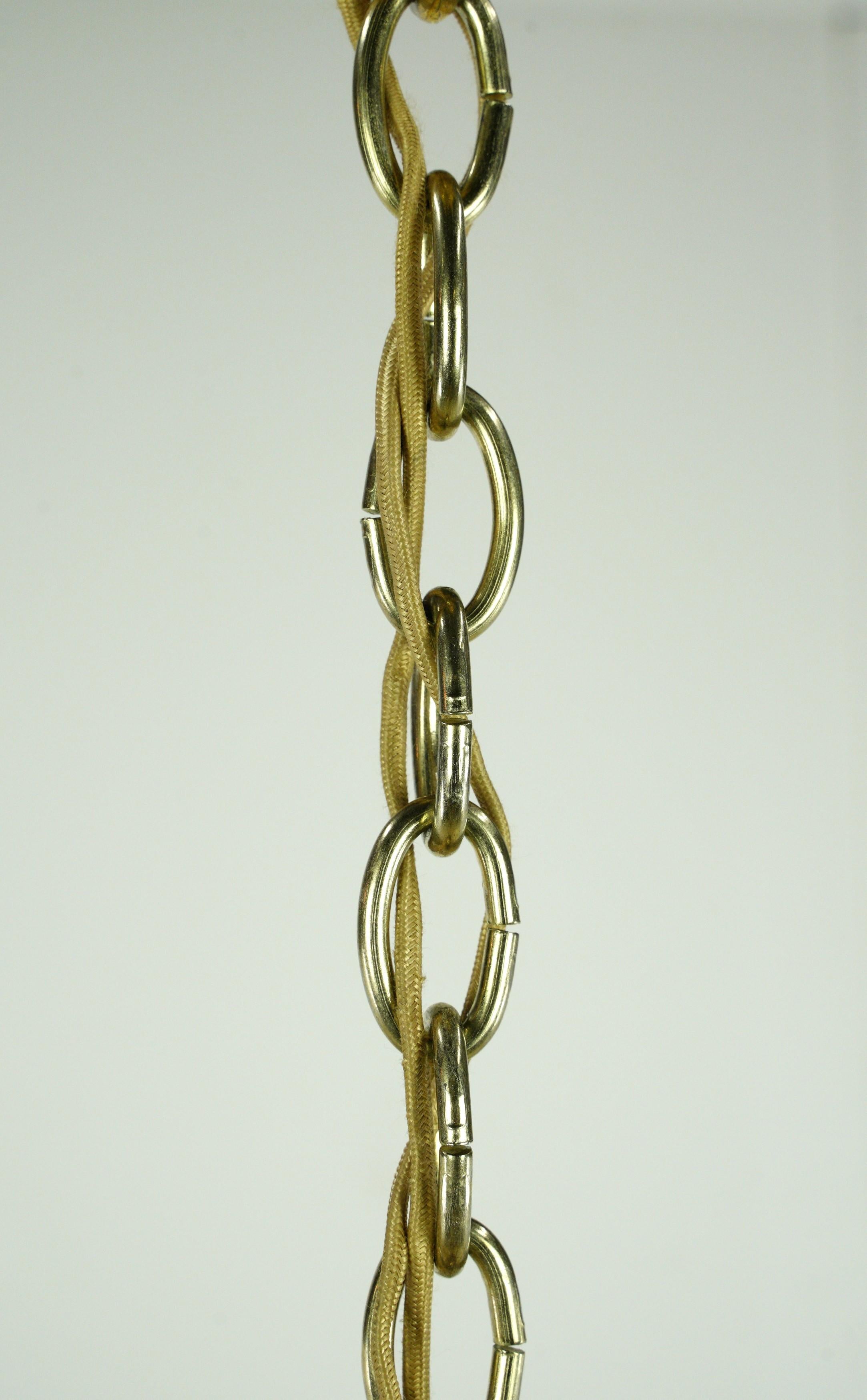 Lustre français ancien à 12 bras en cristal plaqué or en vente 9