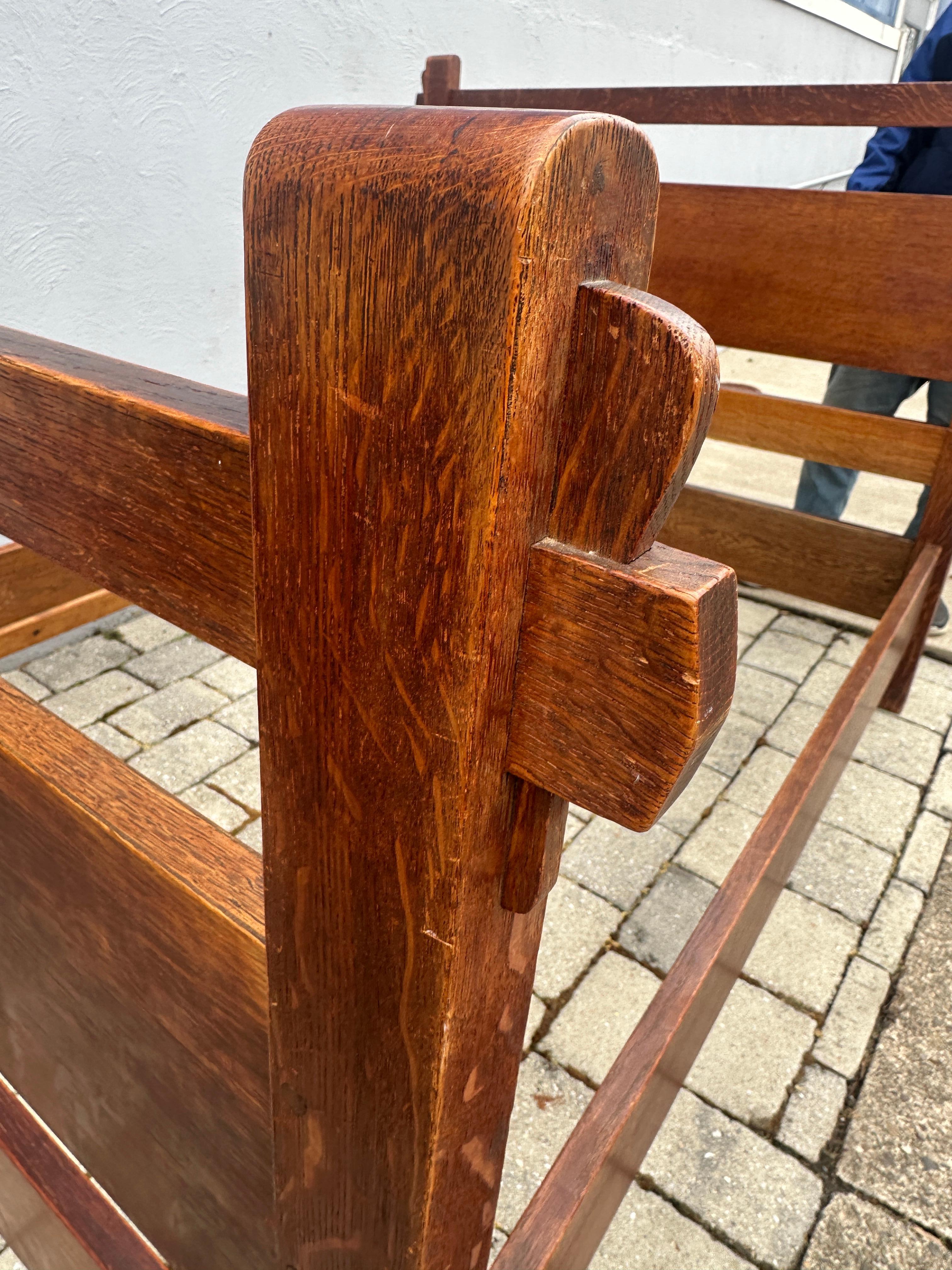 Good Antique Gustav Stickley Full Size Bed - W8120 For Sale 2