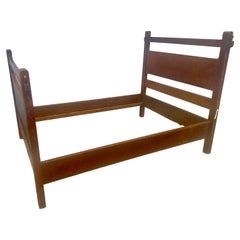 Gutes antikes Gustav Stickley Bett in voller Größe - W8120
