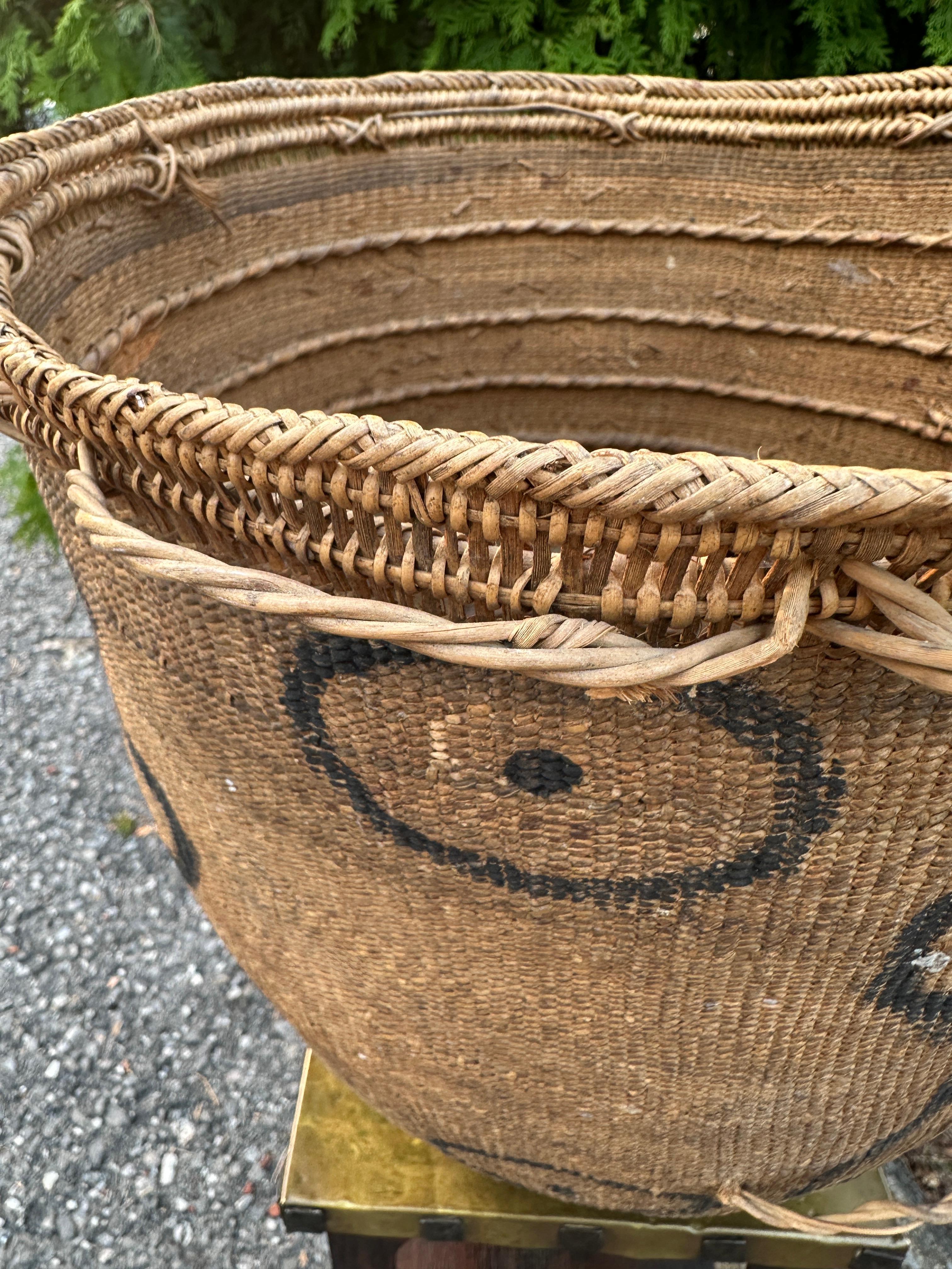 Good Antique Large Native American Basket - W7570 en venta 8