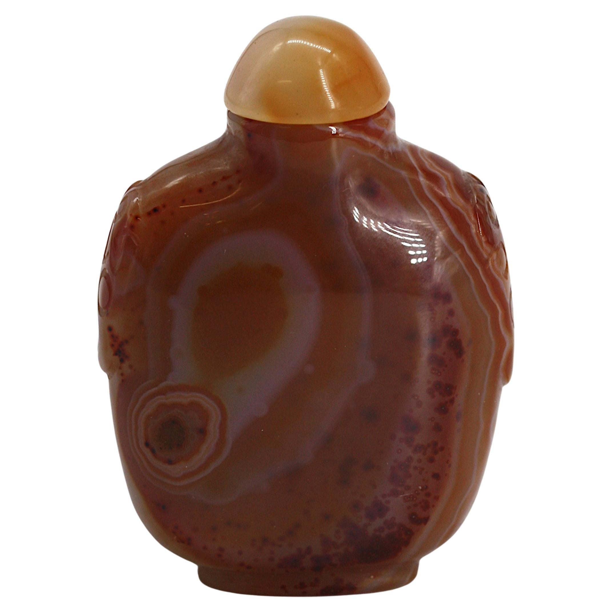 Gute chinesische Achat Schnupftabakflasche
