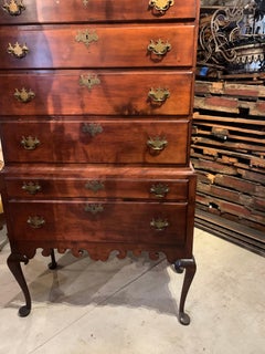 Good Connecticut 18th Century Cherry Highboy