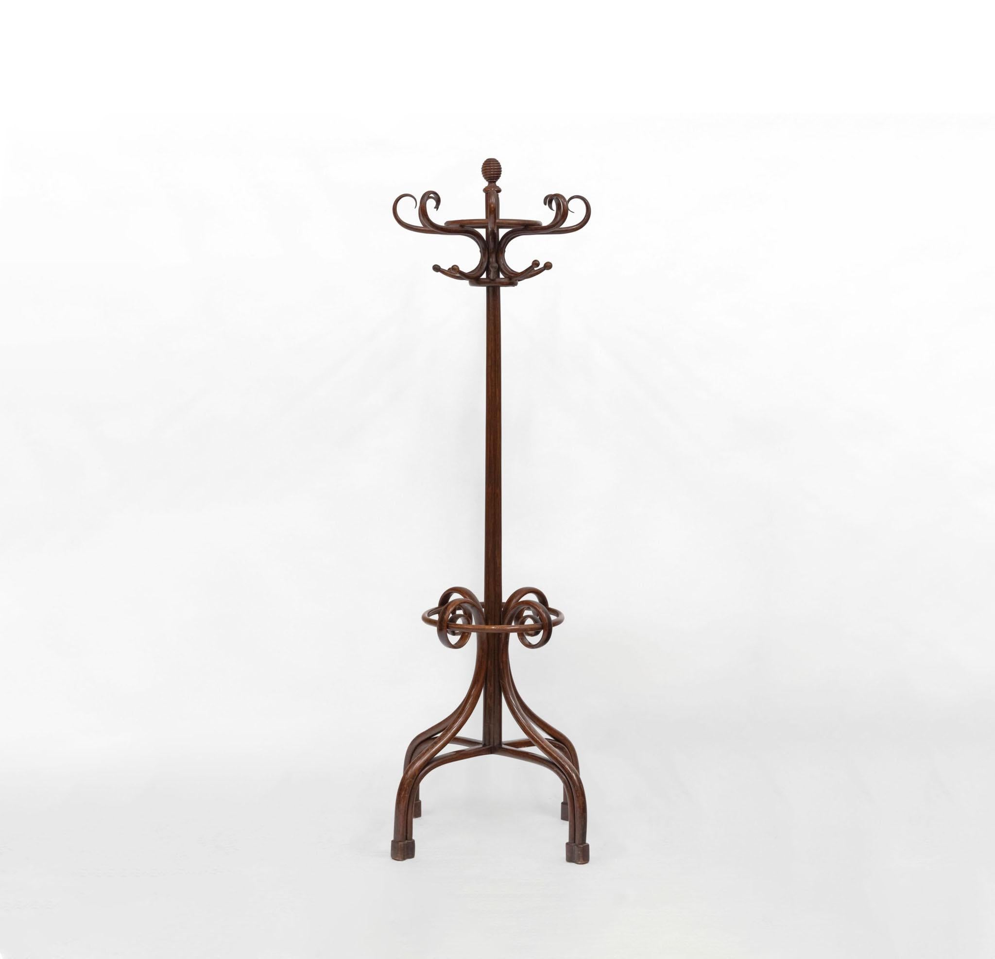 Bon début du 20ème siècle Grand Stand de Manteau en Bentwood Circa 1900 en vente 2