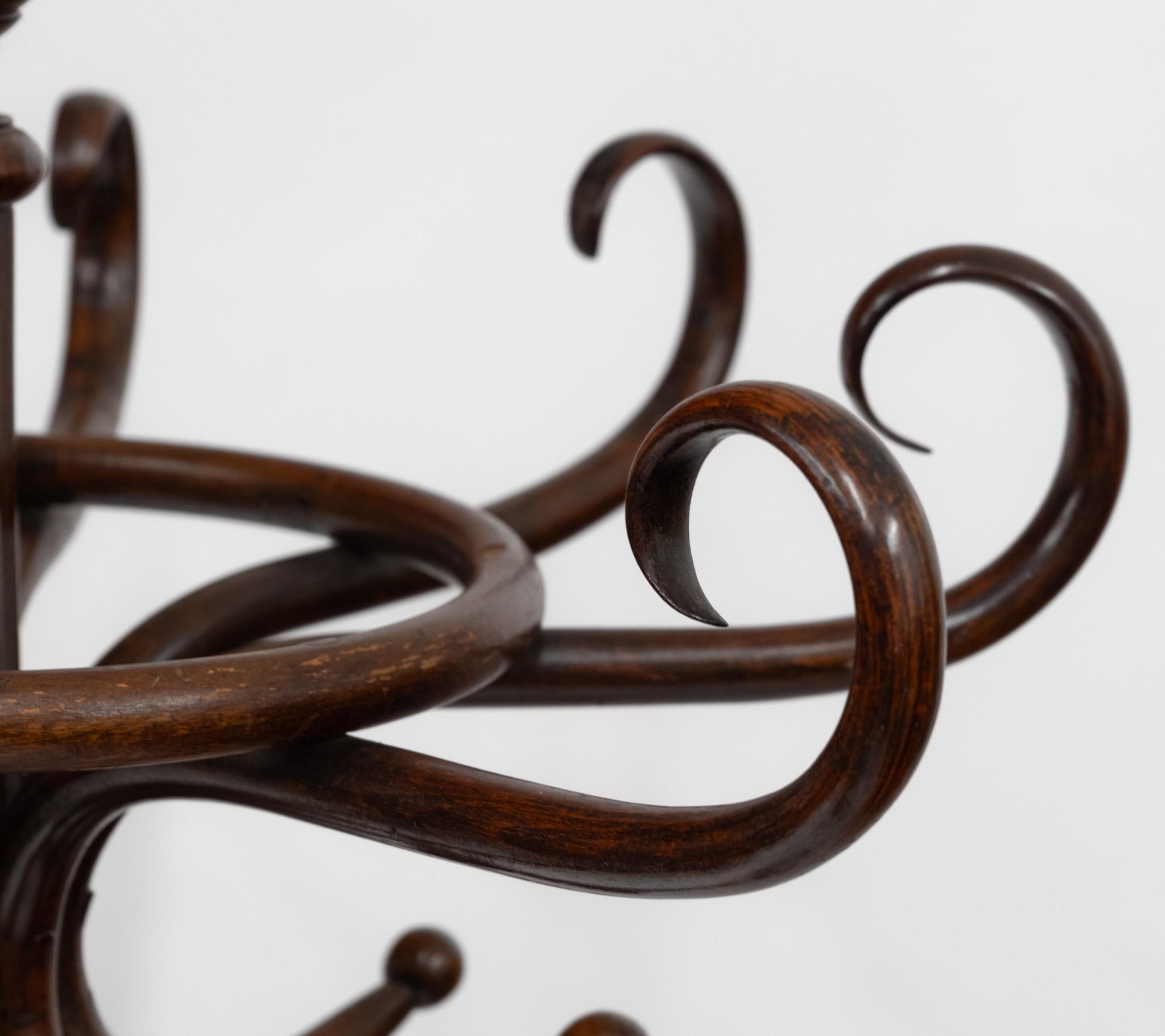 Bon début du 20ème siècle Grand Stand de Manteau en Bentwood Circa 1900 en vente 3