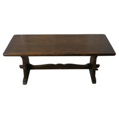Good Farmhouse Coffee Table, Refectory Style in Oak
