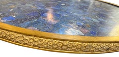 Good French Ormolu Mounted Circular Lapis Lazuli Table Top
