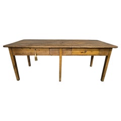 Good French Pine Refrectory Farmhouse Kitchen Dining Table