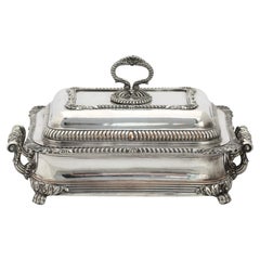 Good Georgian Style Silver Plate Covered Entrée Dish