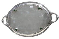 Bandeja de té ovalada de plata Good Gorham