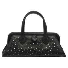 Good Lana Marks Diamond Dust Black Ostrich Handbag
