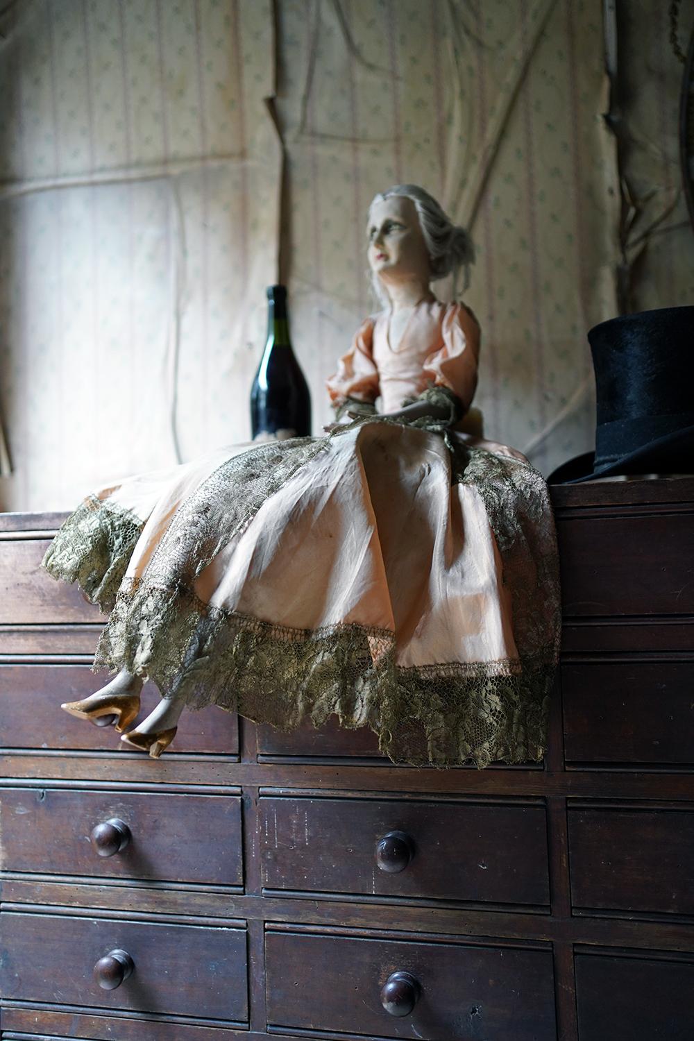 Good Large Early 20th C French Boudoir Doll, c.1920-25 11