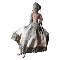 Good Large Early 20th C French Boudoir Doll, c.1920-25