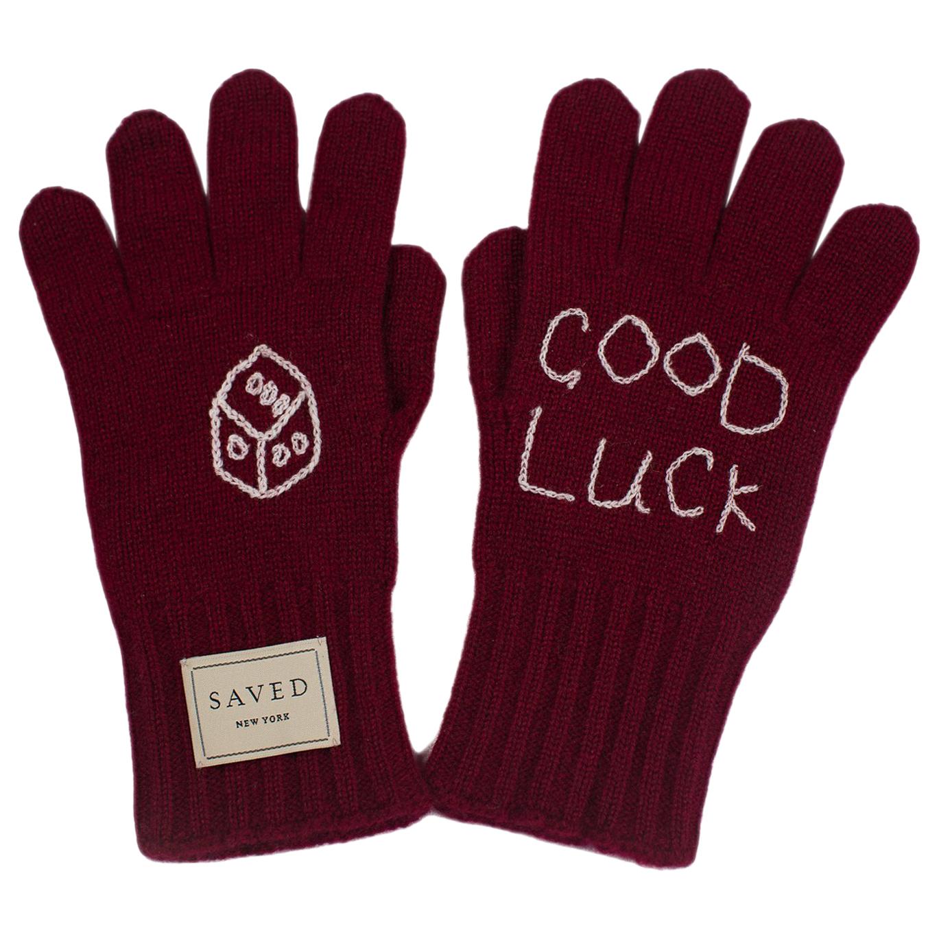 Good Luck Cashmere Gloves by Saved, New York