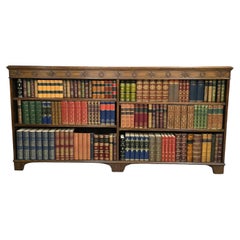 Good Mahogany Low Open Adjustable Bookcase