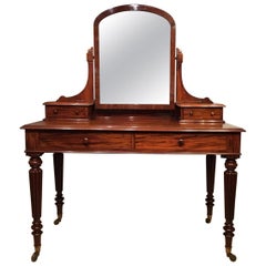 Good Mahogany Victorian Period Gillows Dressing Table