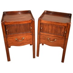 Antique Good Matching Pair of George III Pot Cupboards