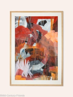 Peinture acrylique sur papier « Good Mood » prête à être accrochée