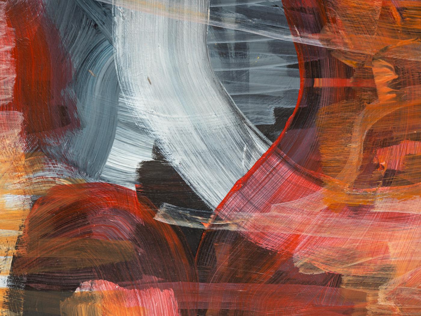XX secolo Good Mood Pittura acrilica su carta pronta da appendere in vendita