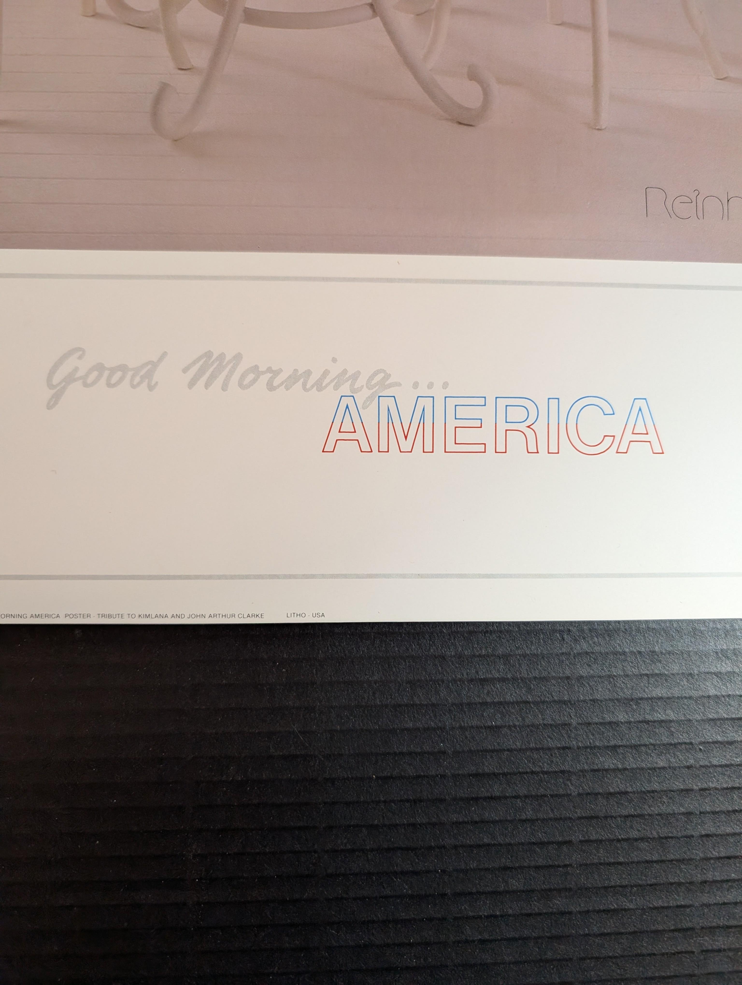 Cartel homenaje Good Morning America Papel en venta