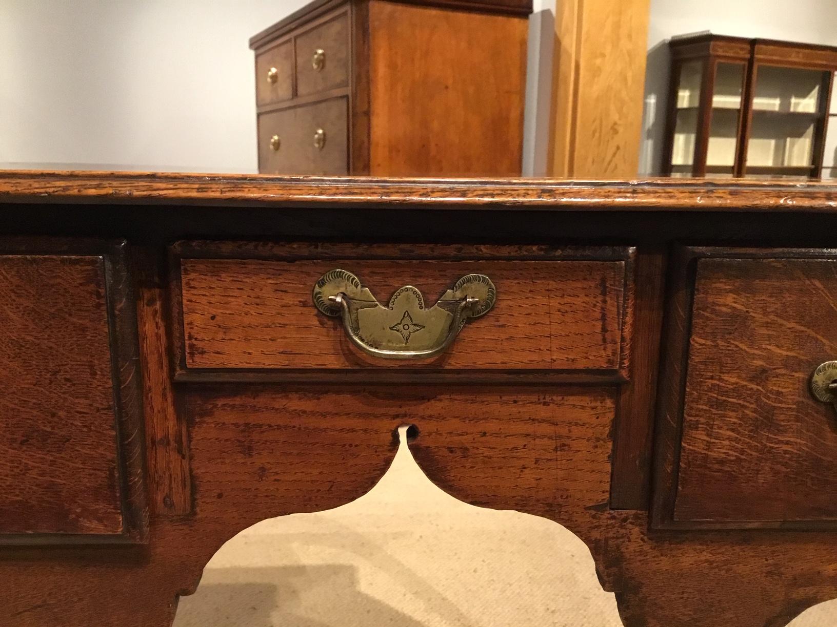 Georgian Good Oak George III Period Lowboy