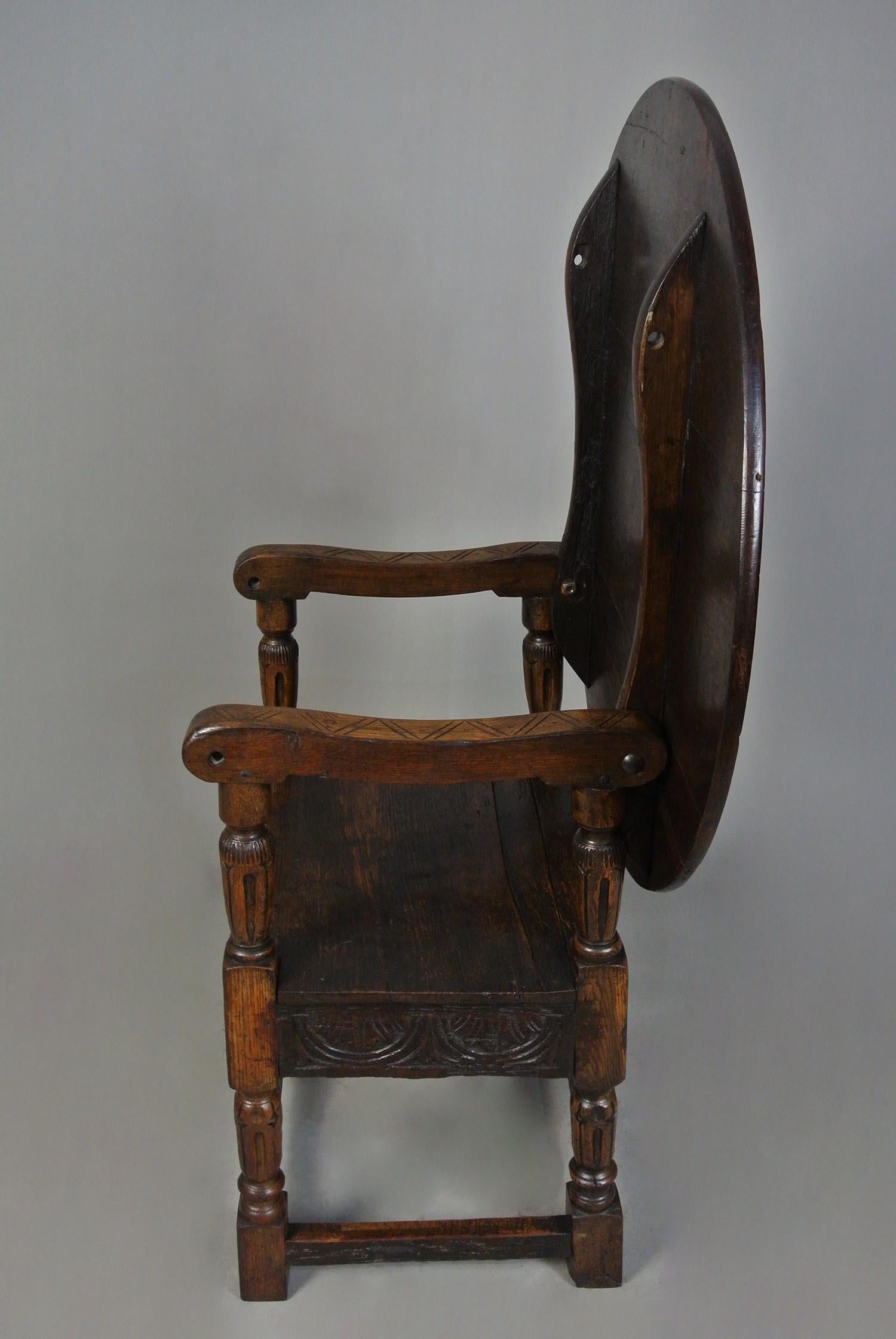 Good Oak Wainscot Chair Monk’s Table 4