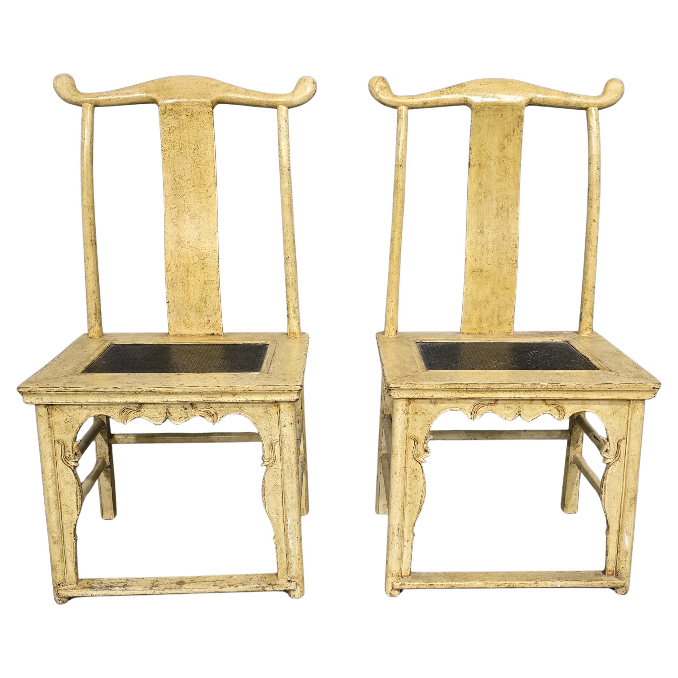 Good Pair Chinese Hall Chairs