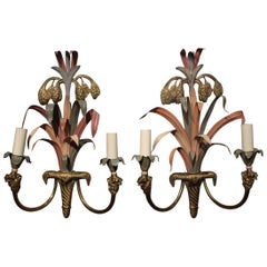Good Pair of Maison Baguès Wall Lights