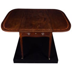 Pembroke Table circa 1800 with Brass Casters