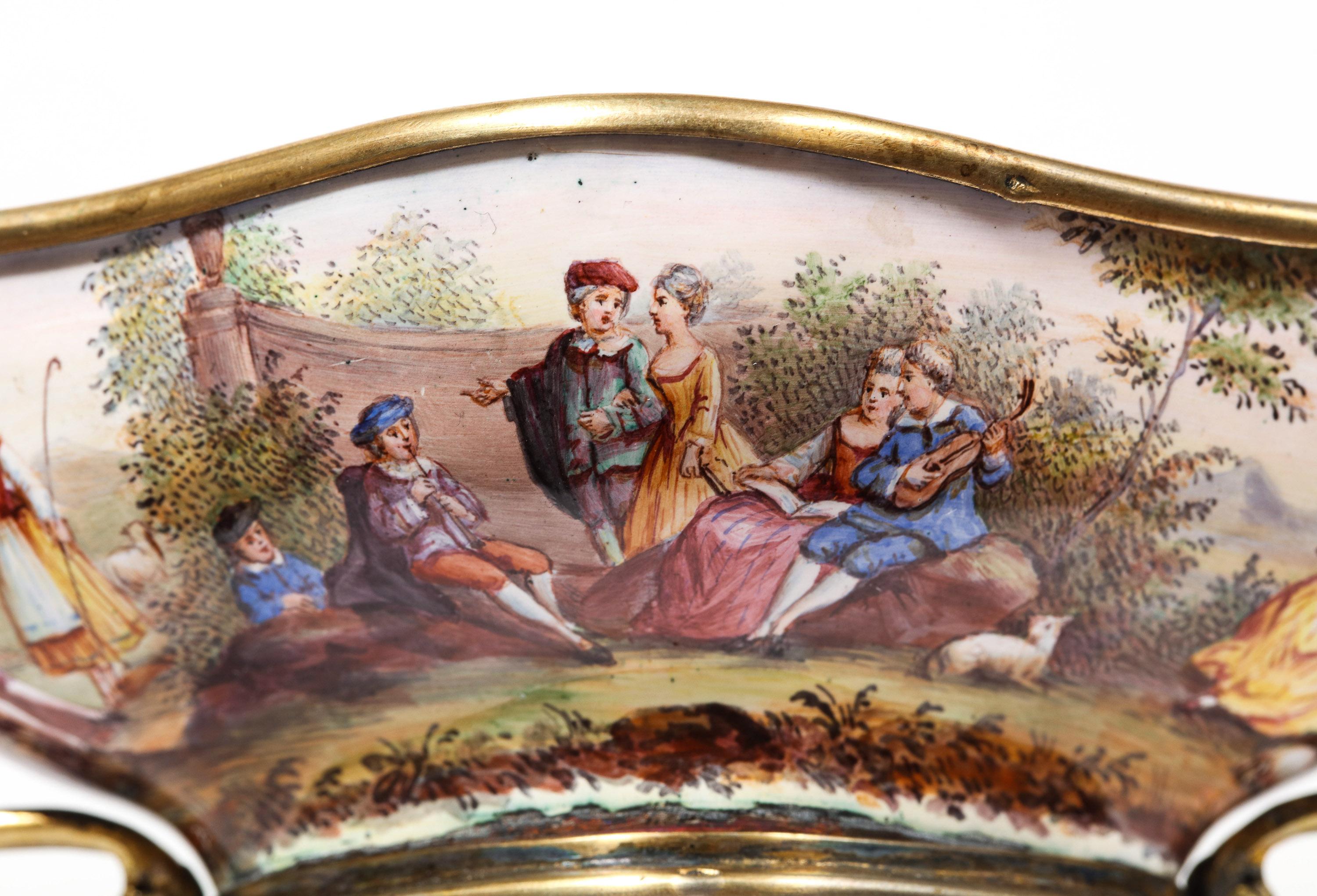 Good Quality Antique Silver-Mounted Viennese Enamel Bowl, Hermann Ratzersdorfer 7