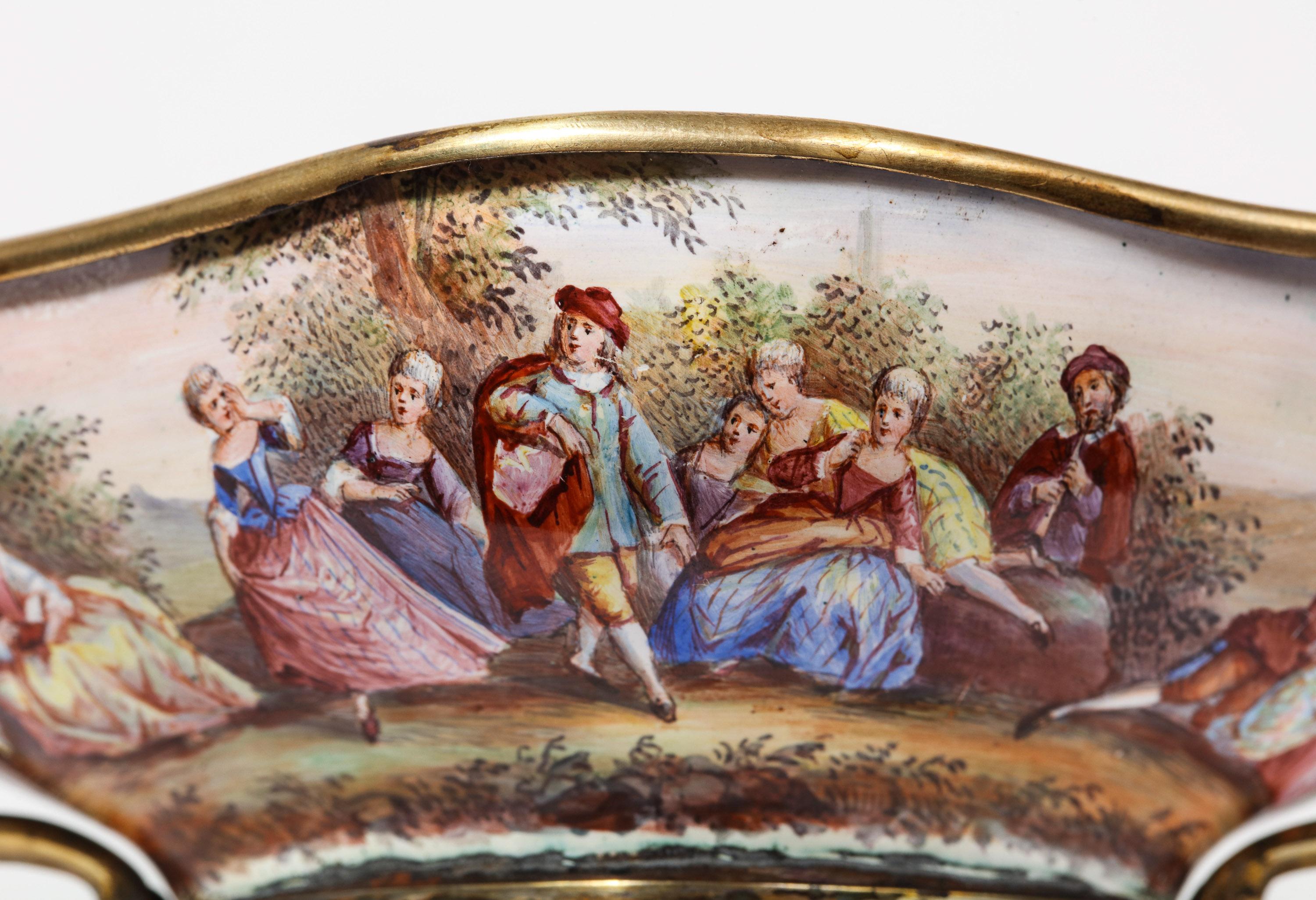 Good Quality Antique Silver-Mounted Viennese Enamel Bowl, Hermann Ratzersdorfer 3