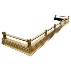 Good Quality Art Deco Brass Fender