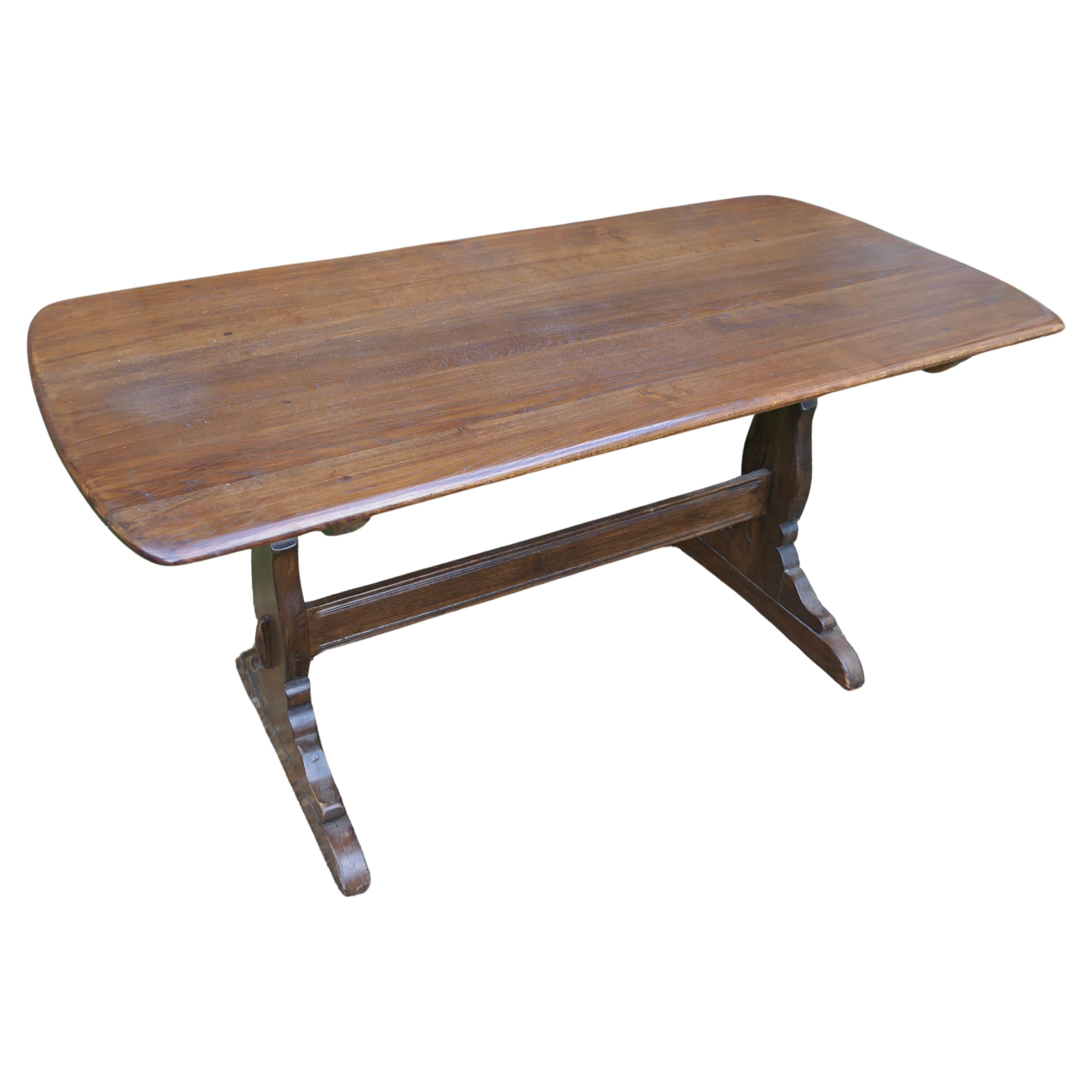 Good Quality Elm Refectory Dining Table    For Sale