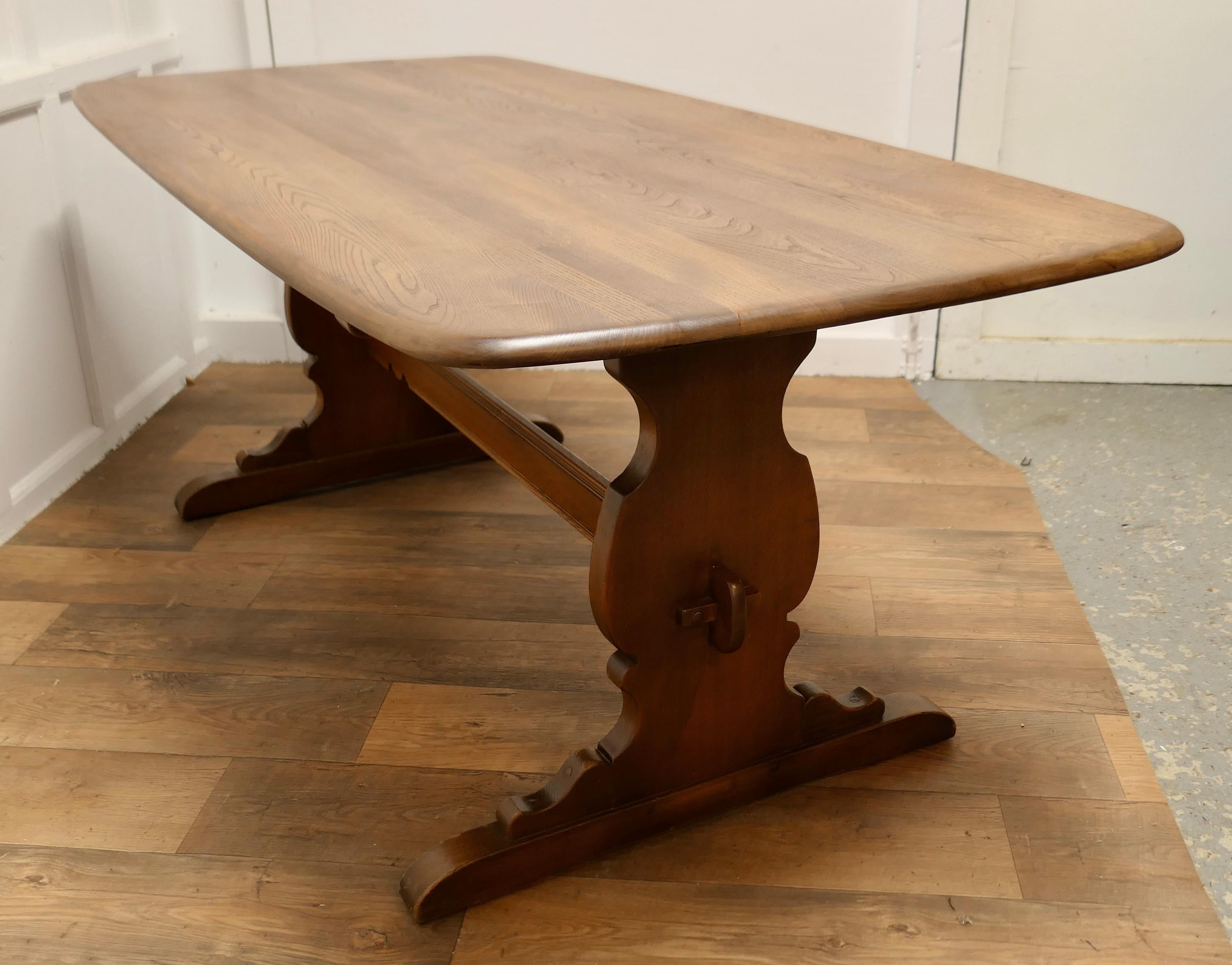 Good Quality Elm Refectory Dining Table This is a Superb Piece For Sale 2