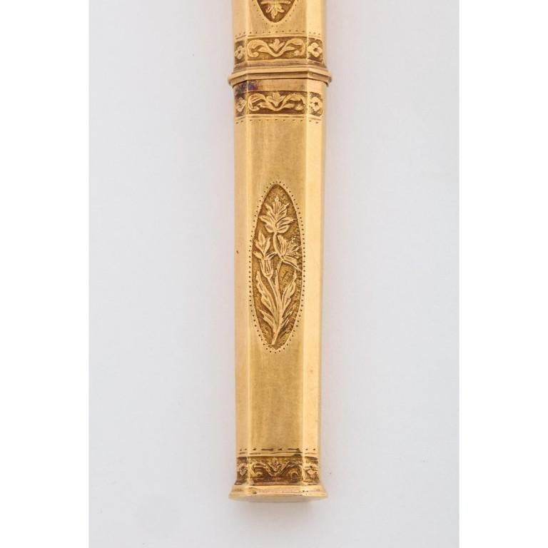 Good Quality English 18 Karat Gold Etui Case 2