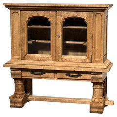Good Quality French Bleached Oak Cabinet