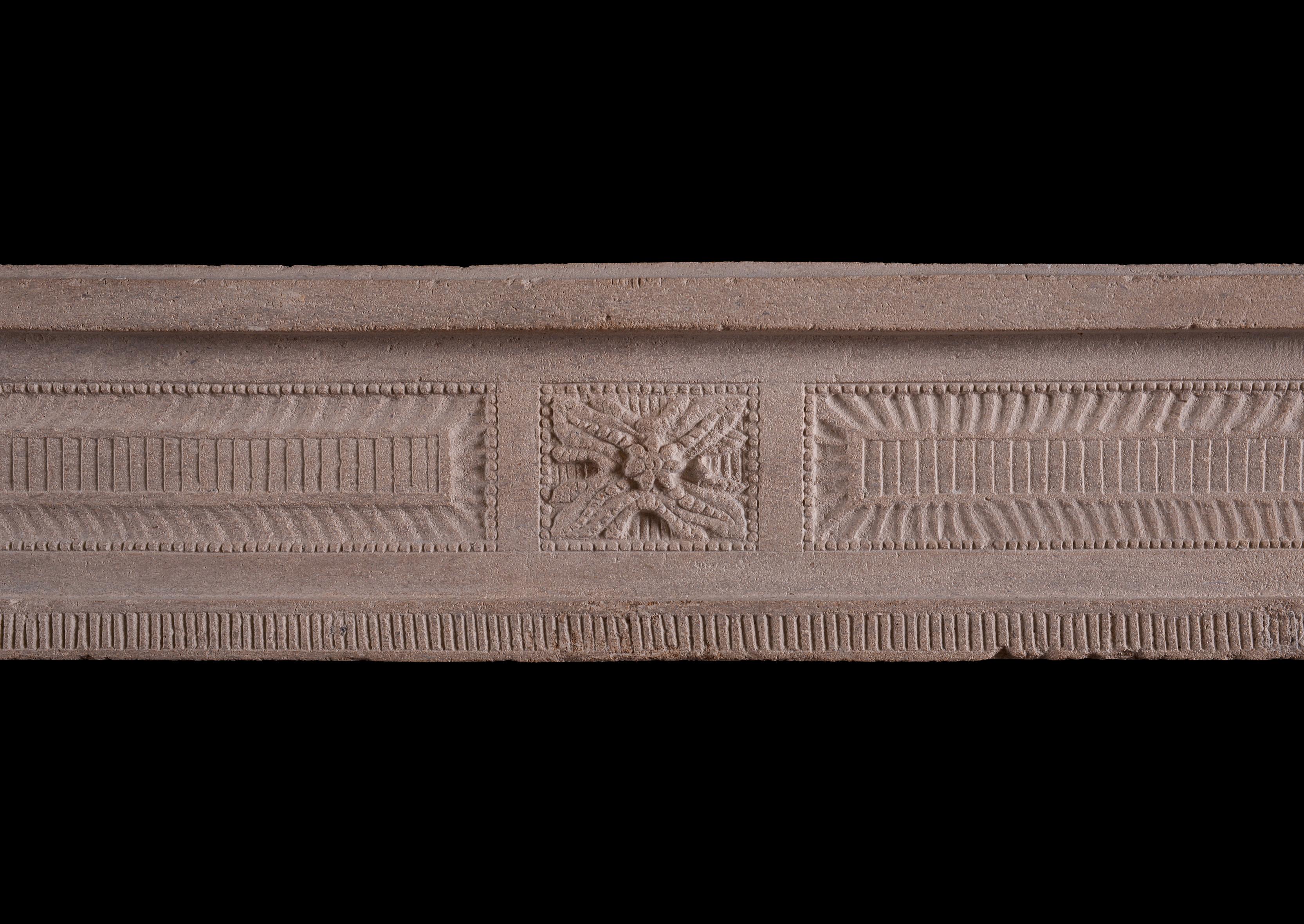 Good Quality French Limestone Louis XVI Fireplace For Sale 1