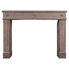 Good Quality French Limestone Louis XVI Fireplace