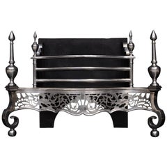 Retro Good Quality Georgian Style English Steel Firegrate