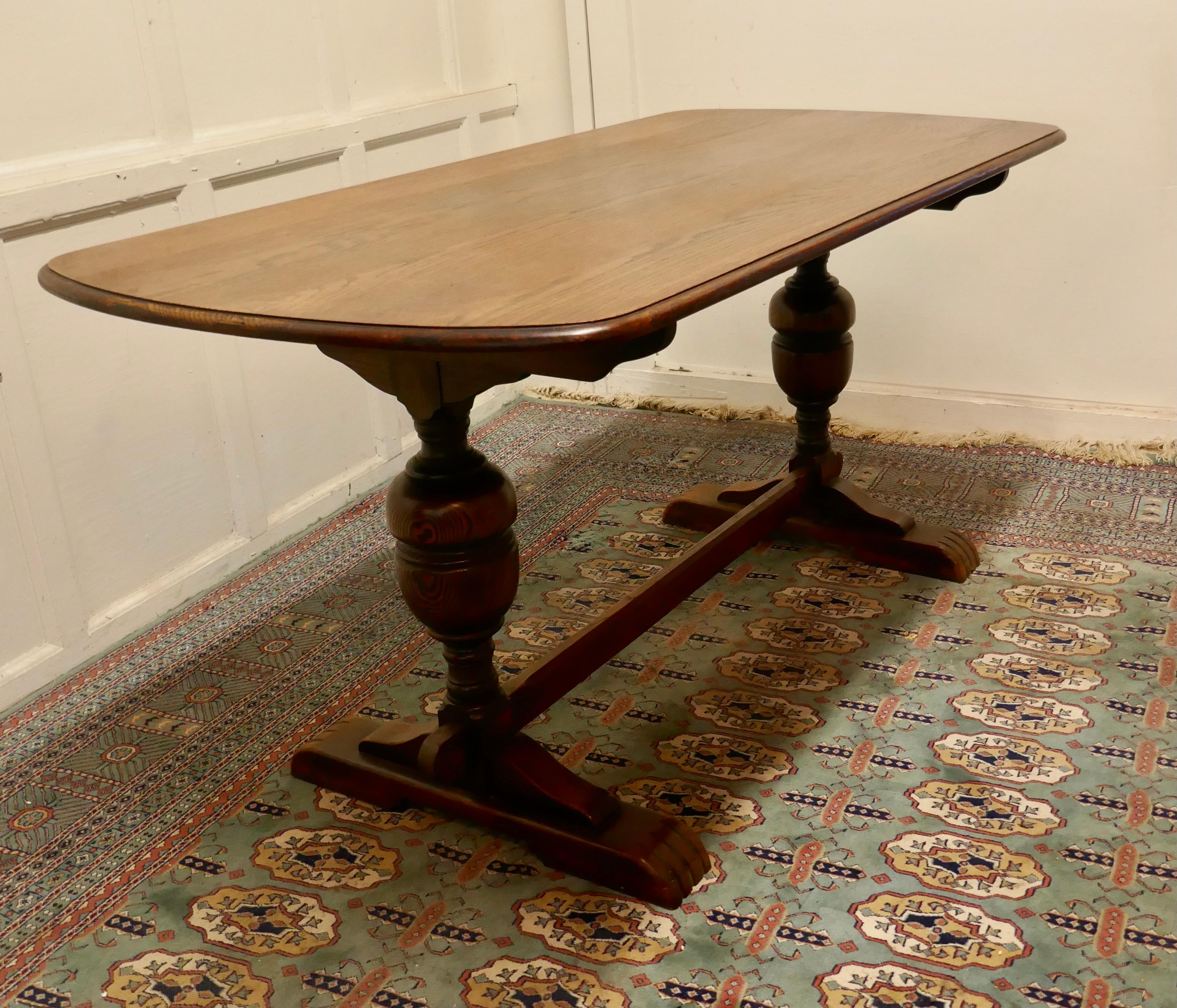Good Quality Oak Refectory Dining Table 3