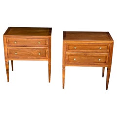 Good Quality Pair of John Stuart 1960's Cherrywood 2-Drawer bedside Chests