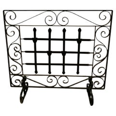 Used Good Quality Wrought Iron Fire Screen, Fire Guard
