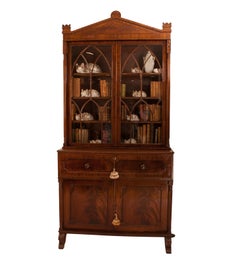 Good Regency Period Mahogany Secretary, England, circa 1820