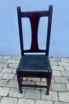 Good "ROYCROFT" tall back side chair
